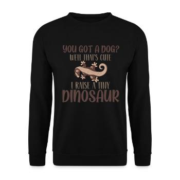 Crown Gecko Reptile Gecko Terrarium Pet - Sweat-shirt Unisexe - noir - Devant - Alina (178cm) & Michal (187cm)