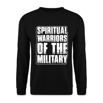 Geistliche Krieger Des Militärs, Kaplan - Unisex Pullover - Schwarz - Vorne - Alina (178cm) & Michal (187cm)