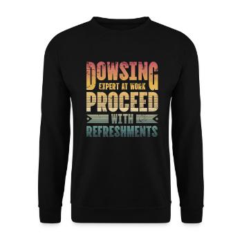 Dowser at work with - Unisex Sweatshirt - black - Front - Alina (178cm) & Michal (187cm)