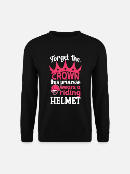 Cavalier d’équitation Princesse - Sweat-shirt Unisexe - noir