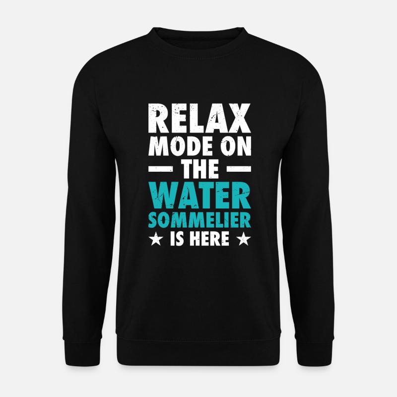 Wasser-sommelier - Unisex Pullover - Schwarz