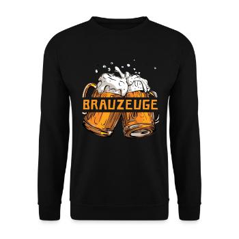 Buveur de bière Brewman - Sweat-shirt Unisexe - noir - Devant - Alina (178cm) & Michal (187cm)