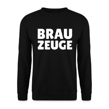 Brewman Beer Drinker - Unisex Pullover - Schwarz - Vorne - Alina (178cm) & Michal (187cm)