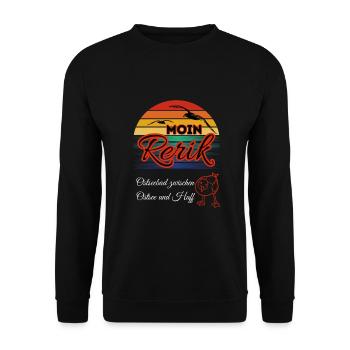 Moin Rerik Baltic Sea resort between the Baltic Sea and the lagoon - Unisex Sweatshirt - black - Front - Alina (178cm) & Michal (187cm)