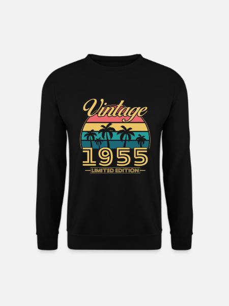 1955 Vintage Retro Geburtstagsgeschenk - Unisex Pullover - Schwarz