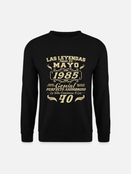 Mai 1985 Vintage Geburtstagsgeschenk - Unisex Pullover - Schwarz