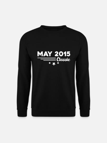 Mai 2015 Vintage Geburtstagsgeschenk - Unisex Pullover - Schwarz