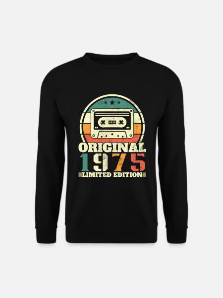 1975 Vintage Retro Geburtstagsgeschenk - Unisex Pullover - Schwarz