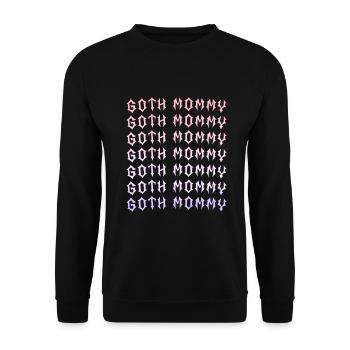 Maman gothique ! Esthétique gothique Croix Y2K - Sweat-shirt Unisexe - noir - Devant - Alina (178cm) & Michal (187cm)