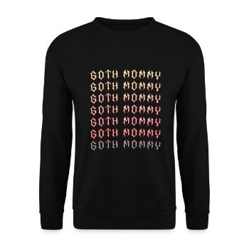 Maman gothique ! Esthétique gothique Croix Y2K - Sweat-shirt Unisexe - noir - Devant - Alina (178cm) & Michal (187cm)
