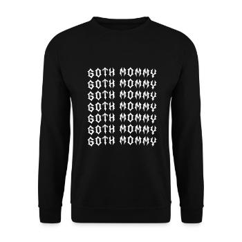 Maman gothique ! Esthétique gothique Croix Y2K - Sweat-shirt Unisexe - noir - Devant - Alina (178cm) & Michal (187cm)