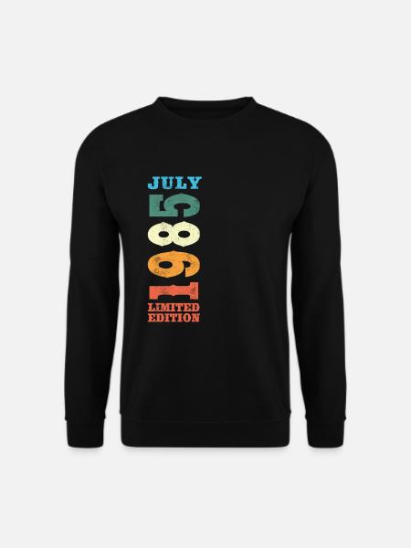 Juillet 1985 Vintage Rétro Cadeau Anniversaire - Sweat-shirt Unisexe - noir
