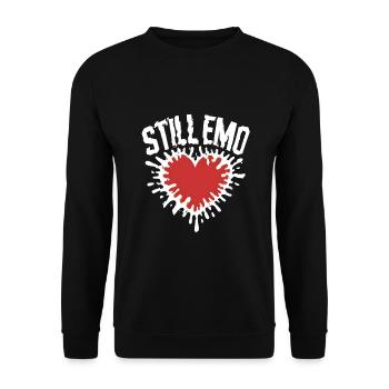 Toujours emo ! Esthétique alternative gothique emo - Sweat-shirt Unisexe - noir - Devant - Alina (178cm) & Michal (187cm)