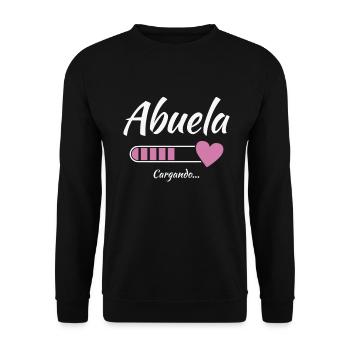 Grandma Loading Future Grandma - Unisex Sweatshirt - black - Front - Alina (178cm) & Michal (187cm)