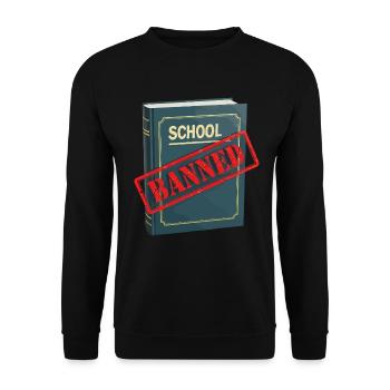 Book Banned - Unisex Sweatshirt - black - Front - Alina (178cm) & Michal (187cm)