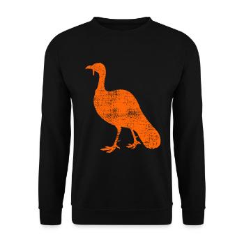 Truthahn - Unisex Pullover - Schwarz - Vorne - Alina (178cm) & Michal (187cm)