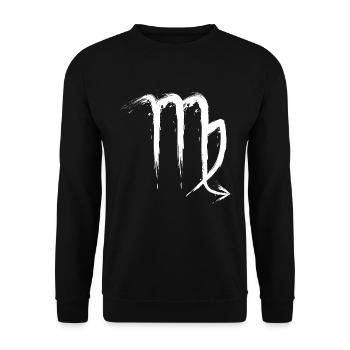 Skorpion Sternzeichen Scorpio Design Symbol Weiß - Sweat-shirt Unisexe - noir - Devant - Alina (178cm) & Michal (187cm)