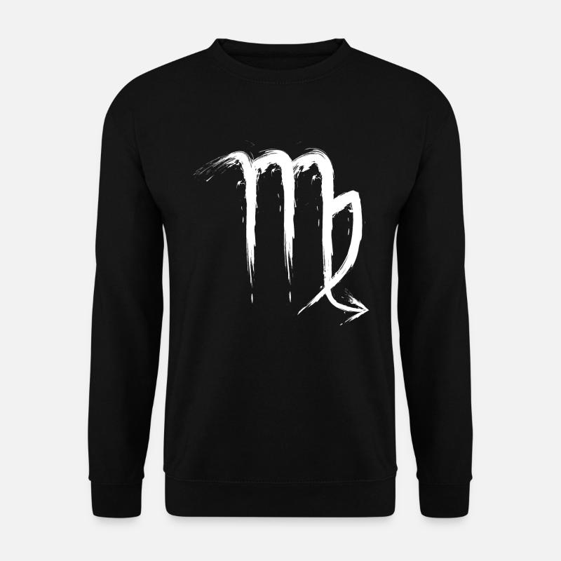 Skorpion Sternzeichen Scorpio Design Symbol Weiß - Unisex Pullover - Schwarz