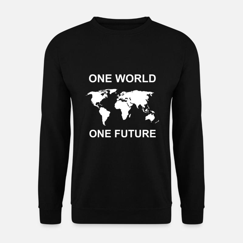 fridays for future one world one future - Unisex Pullover - Schwarz