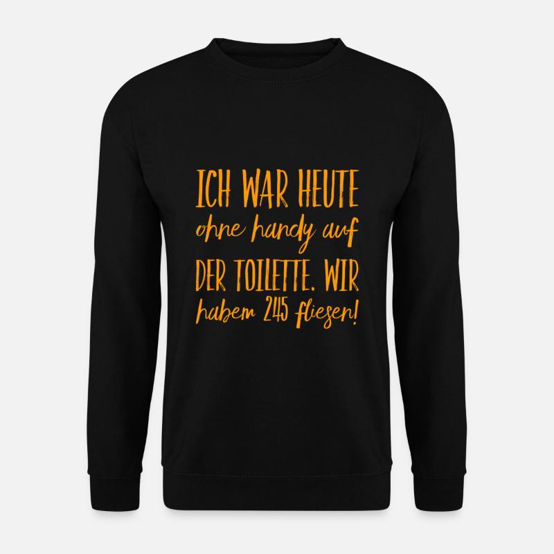 Langeweile auf der Toilette - Unisex Pullover - Schwarz