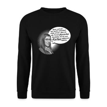 The Big Bang Theory Amy Koitus - Unisex Sweatshirt - black - Front - Alina (178cm) & Michal (187cm)
