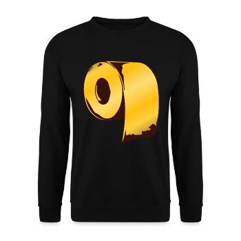 Toilet paper gold 2020 hamster purchases - Unisex Sweatshirt - black - Front - Alina (178cm) & Michal (187cm)