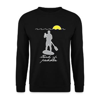 SUP - Stand Up Paddle - Sweat-shirt Unisexe - noir - Devant - Alina (178cm) & Michal (187cm)