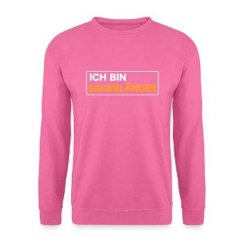 Ich bin Sauerländer - Unisex Pullover - Pink - Vorne