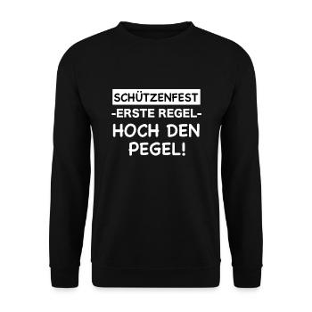 Schützenfest Schützenkönig Schützenverein - Unisex Pullover - Schwarz - Vorne - Alina (178cm) & Michal (187cm)
