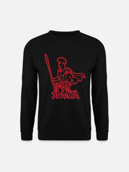 Sparta Helm Troja - Unisex Pullover - Schwarz