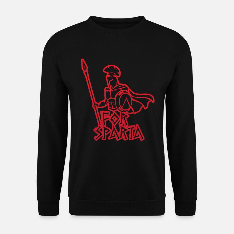 Sparta Helm Troja - Unisex Pullover - Schwarz