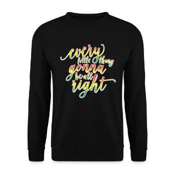 Reggae Rasta Dread Jamaïque - Sweat-shirt Unisexe - noir - Devant - Alina (178cm) & Michal (187cm)