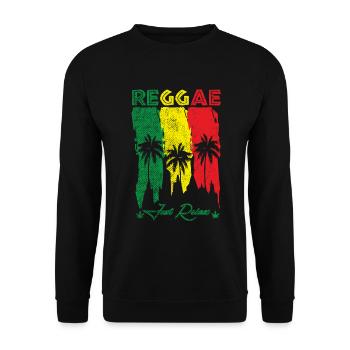 Reggae Dread Rasta Jamaïque - Sweat-shirt Unisexe - noir - Devant - Alina (178cm) & Michal (187cm)