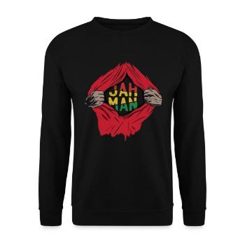 Reggae Dread Rasta Jamaïque - Sweat-shirt Unisexe - noir - Devant - Alina (178cm) & Michal (187cm)