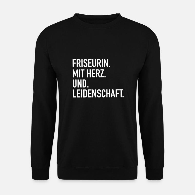 Friseurin Geschenk - Unisex Pullover - Schwarz