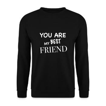 Tu es mon meilleur ami - Sweat-shirt Unisexe - noir - Devant - Alina (178cm) & Michal (187cm)