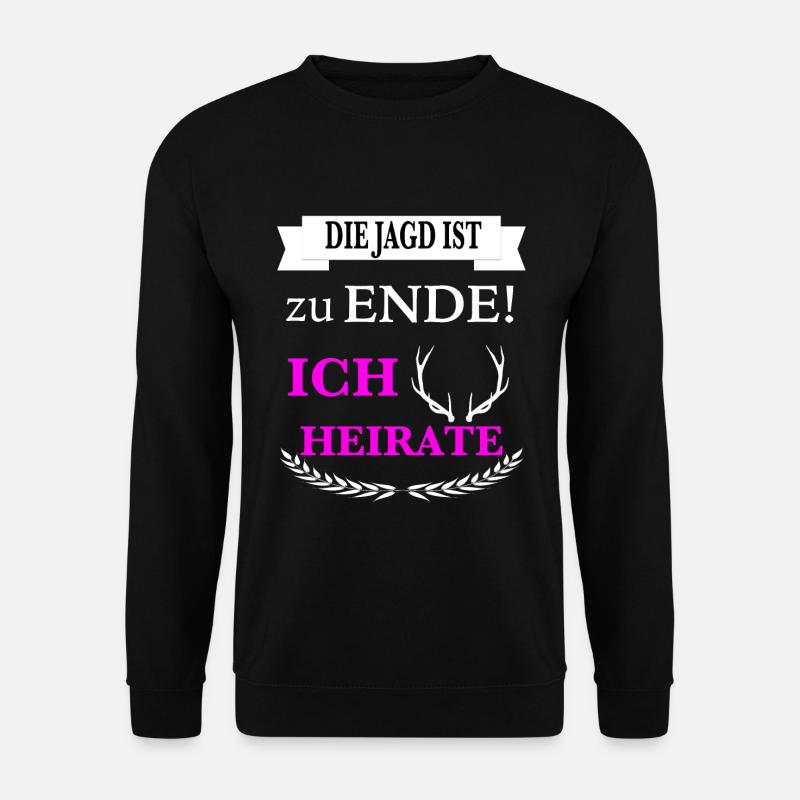 Jägerin Junggesellenabschied Bayern Team Geschenk - Unisex Pullover - Schwarz