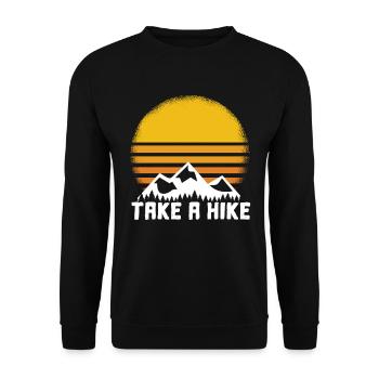 Randonnée randonnée montagne soleil - Sweat-shirt Unisexe - noir - Devant - Alina (178cm) & Michal (187cm)