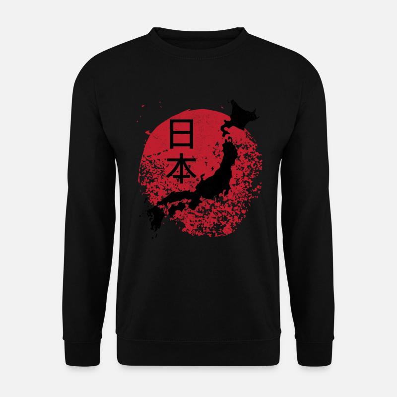 Japan Sonne Schriftzeichen - Unisex Pullover - Schwarz