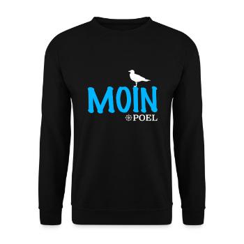 Poel Baltic Sea island design - Unisex Sweatshirt - black - Front - Alina (178cm) & Michal (187cm)