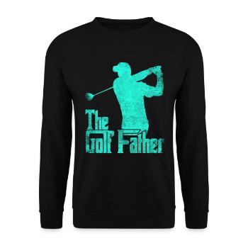 Golf golf père joueur de golf - Sweat-shirt Unisexe - noir - Devant - Alina (178cm) & Michal (187cm)
