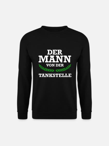 Tankstelle Shop Zapfsäule Tankwart Geschenk - Unisex Pullover - Schwarz