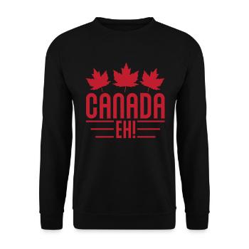 Canada maple leaf maple leaf - Unisex Sweatshirt - black - Front - Alina (178cm) & Michal (187cm)