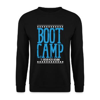 Bootcamp Armee Militär - Unisex Pullover - Schwarz - Vorne - Alina (178cm) & Michal (187cm)