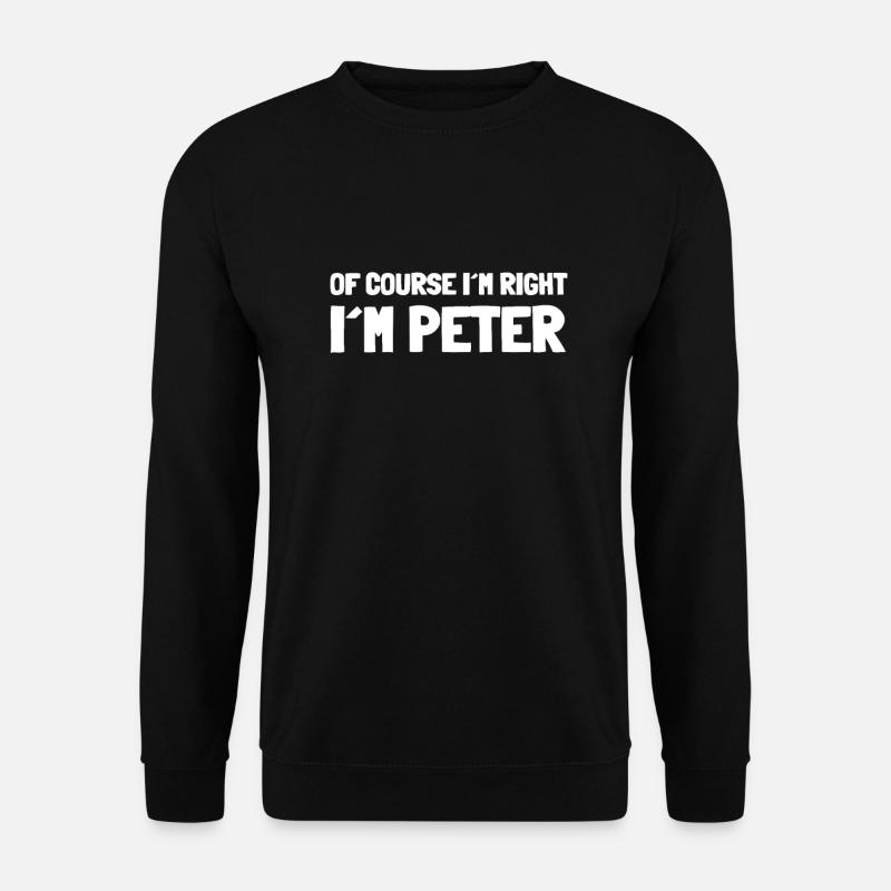 Peter Name Gift - Unisex Sweatshirt - black