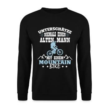 Mountainbike Downhill Bikepark MTB Fully Motiv - Unisex Pullover - Schwarz - Vorne - Alina (178cm) & Michal (187cm)
