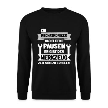 Mécanicien Idée cadeau de mécanicien - Sweat-shirt Unisexe - noir - Devant - Alina (178cm) & Michal (187cm)