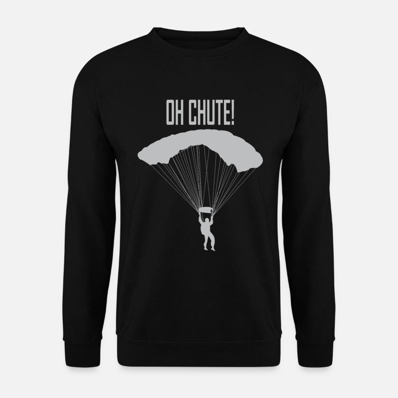Skydive Fallschirm springen Fallschirmspringer - Unisex Pullover - Schwarz