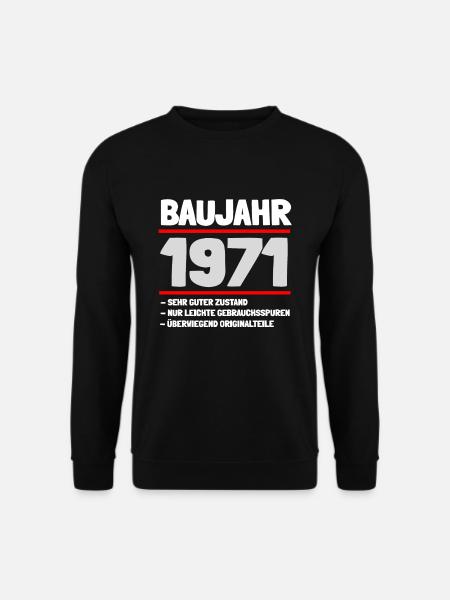 Baujahr 1971 sehr guter Zustand, nur leichte... - Unisex Pullover - Schwarz