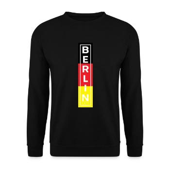 Berlin Stadt Reisen Hauptstadt - Unisex Pullover - Schwarz - Vorne - Alina (178cm) & Michal (187cm)